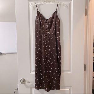 Abercrombie Brown Silk Dress